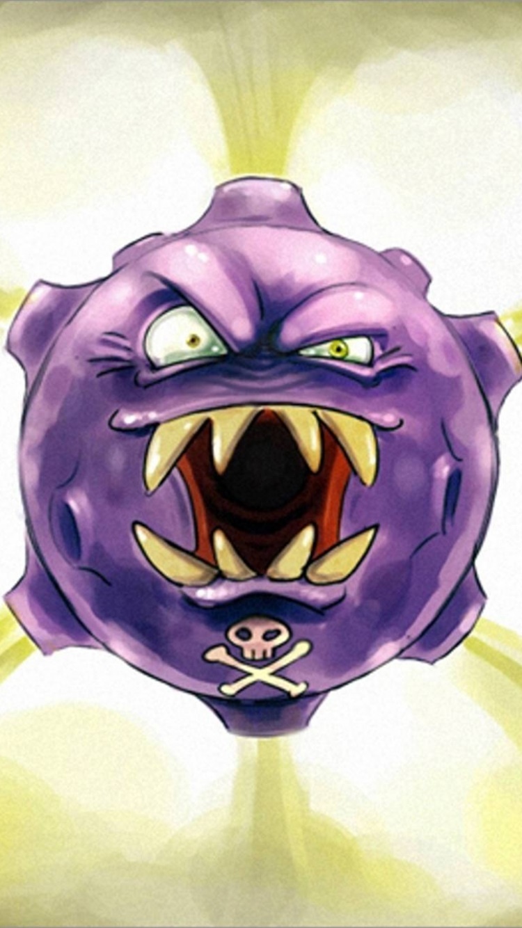 Video Game Pokémon, Koffing (Pokémon), 750x1334, Phone HD Wallpaper