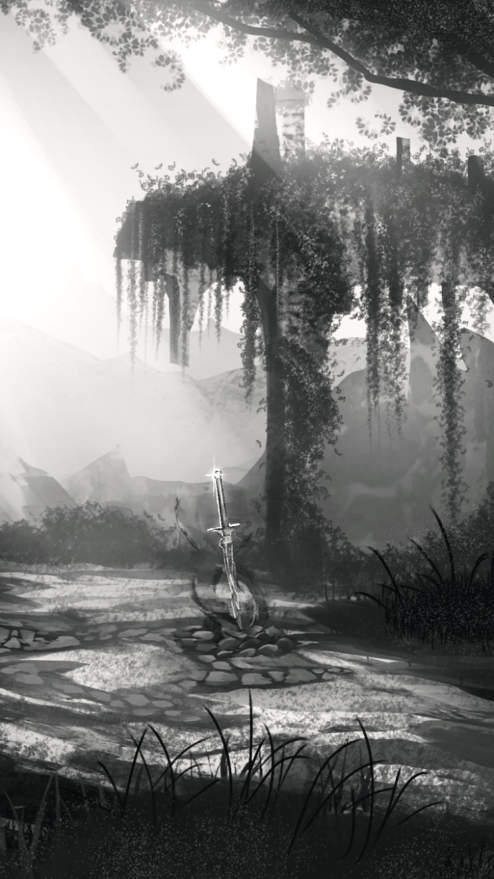 Video Game Dark Souls, Ruin, Grayscale, 720x1280, Phone HD Wallpaper