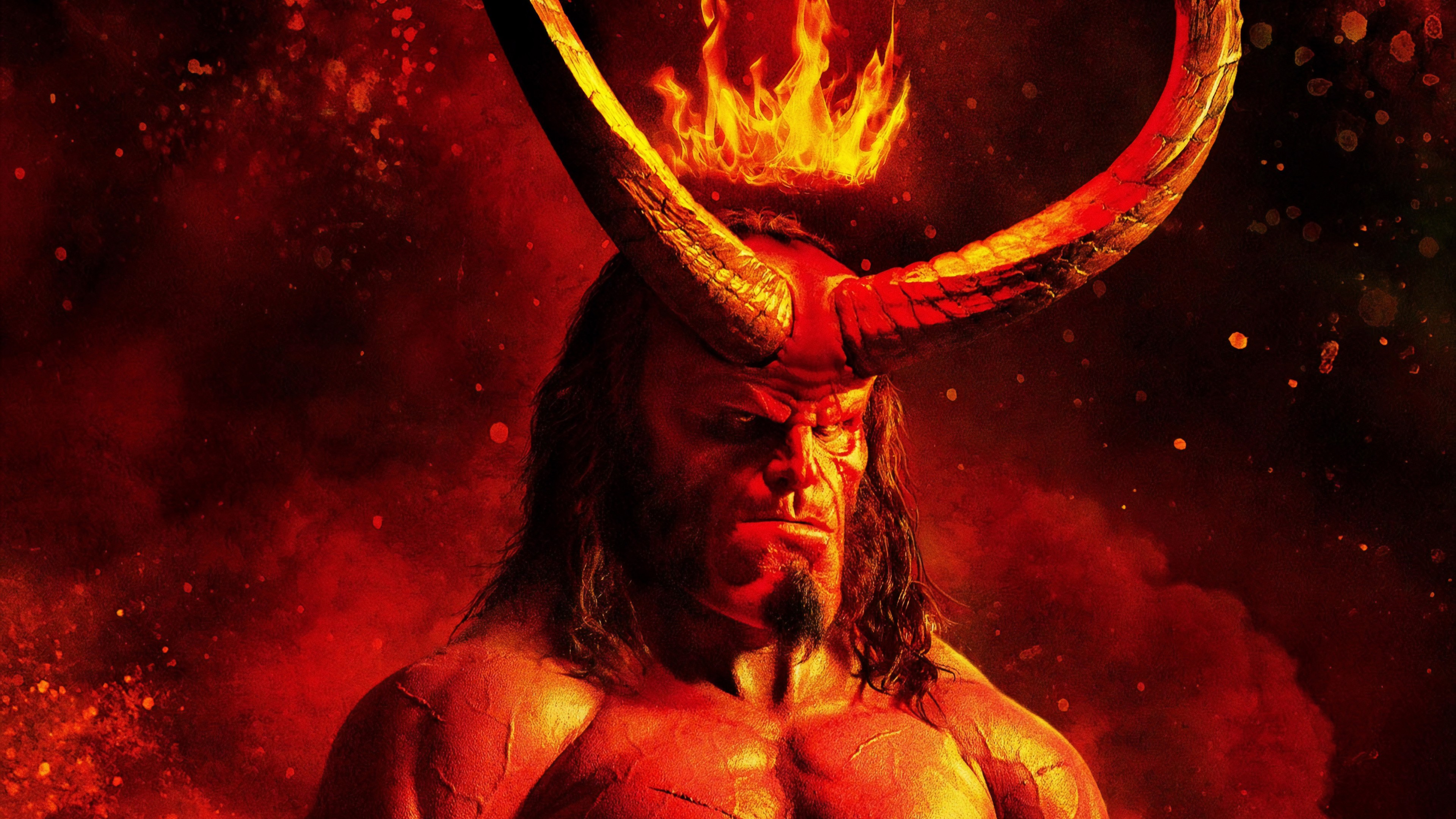 Hellboy, David Harbour, poster, 4K, HD Wallpaper