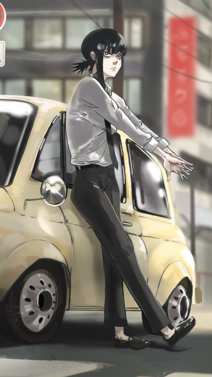 Anime Chainsaw Man, Kobeni Higashiyama, 720x1280, Phone HD Wallpaper