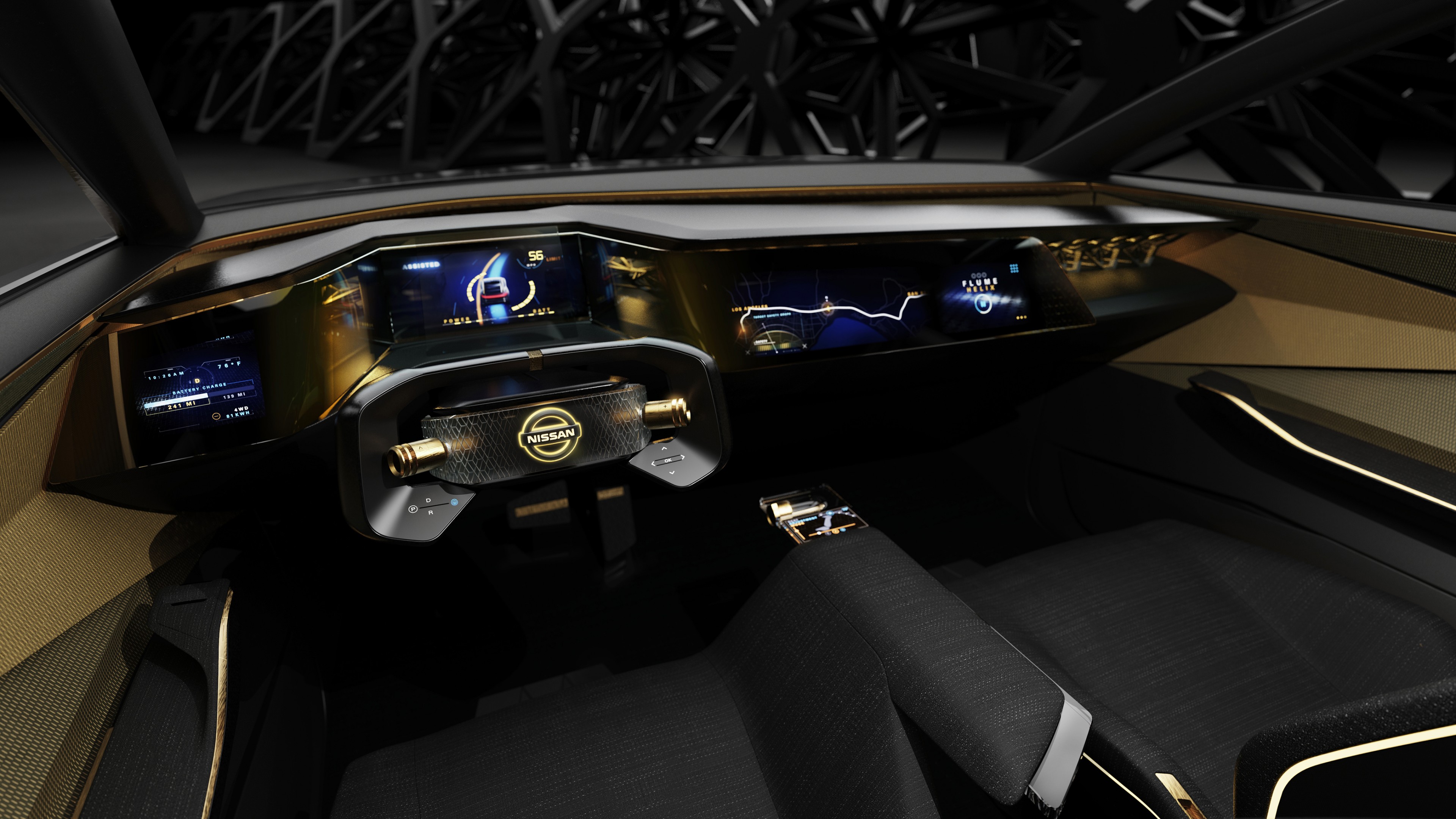 Nissan IMs, interior, electric cars, 2019 Detroit Auto Show, 4K, HD Wallpaper