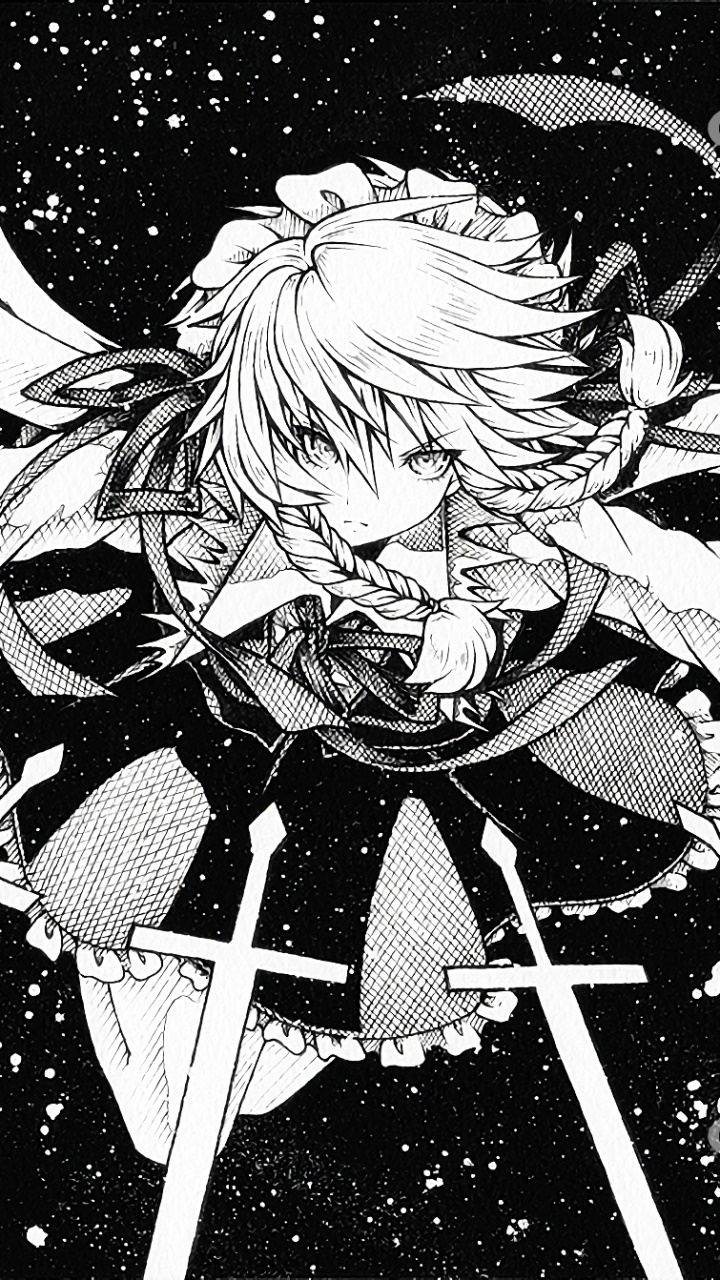 Anime Touhou, Sakuya Izayoi, 720x1280, Phone HD Wallpaper