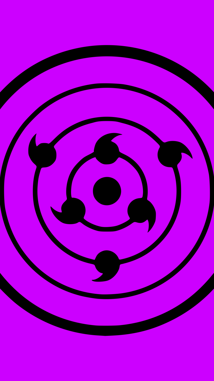 Anime Boruto, Naruto, Minimalist, Purple, Rinnegan (Naruto), 720x1280, Phone HD Wallpaper