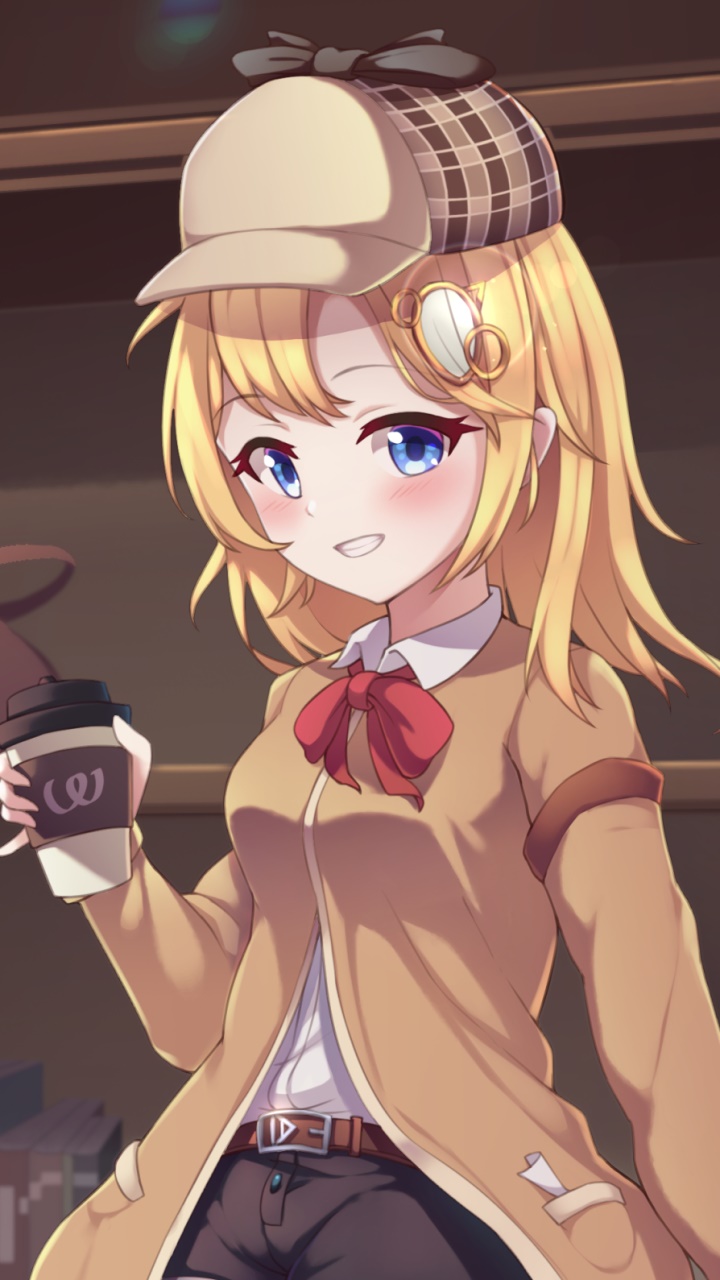Anime Virtual Youtuber, Hololive, Watson Amelia, 720x1280, Phone HD Wallpaper