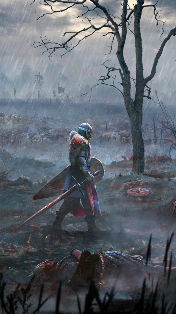 Fantasy Knight, Warrior, Sword, 720x1280, Phone HD Wallpaper