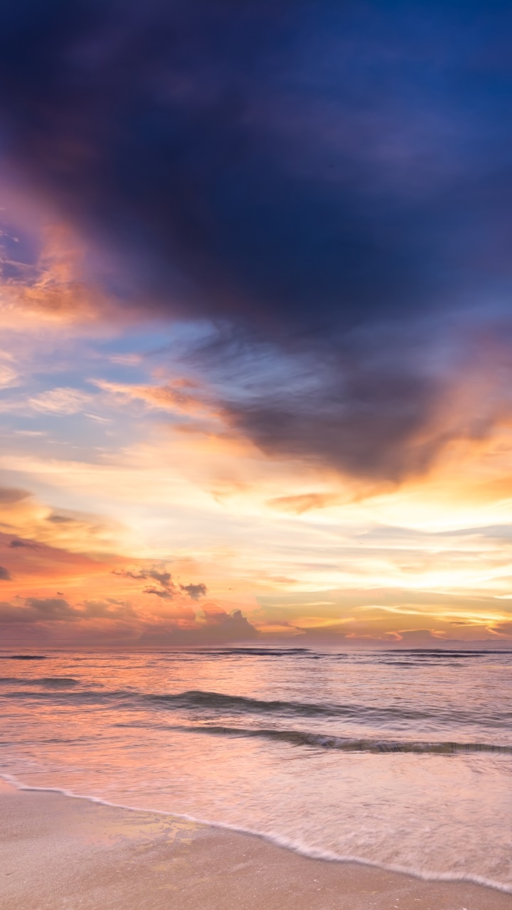 Earth Ocean, Cloud, Horizon, Nature, Sky, 720x1280, Phone HD Wallpaper