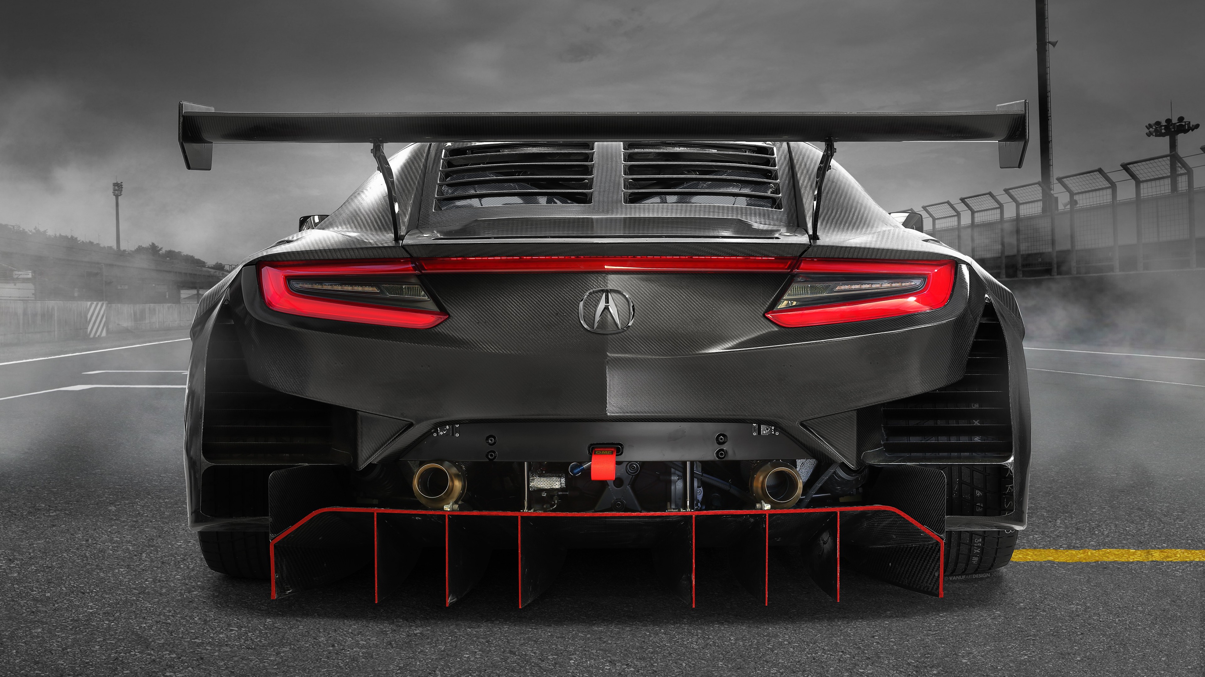Acura NSX GT3 Evo, 2019 Cars, supercar, 4K, HD Wallpaper