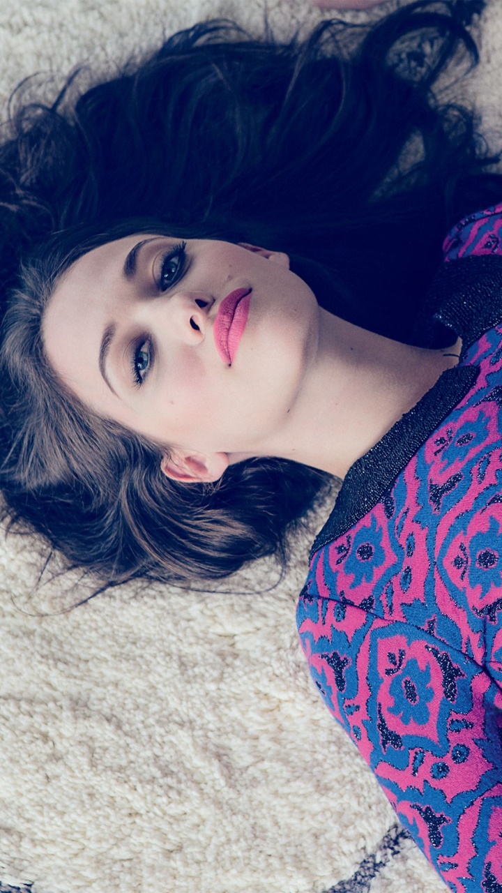 Celebrity Kat Dennings, American, Brunette, Lipstick, Blue Eyes, Actress, 720x1280, Phone HD Wallpaper