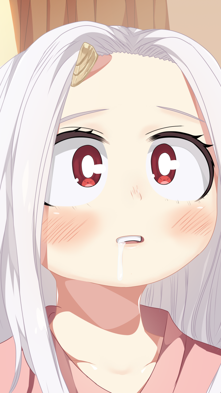 Anime My Hero Academia, Blush, Face, White Hair, Eri (My Hero Academia), Red Eyes, 720x1280, Phone HD Wallpaper