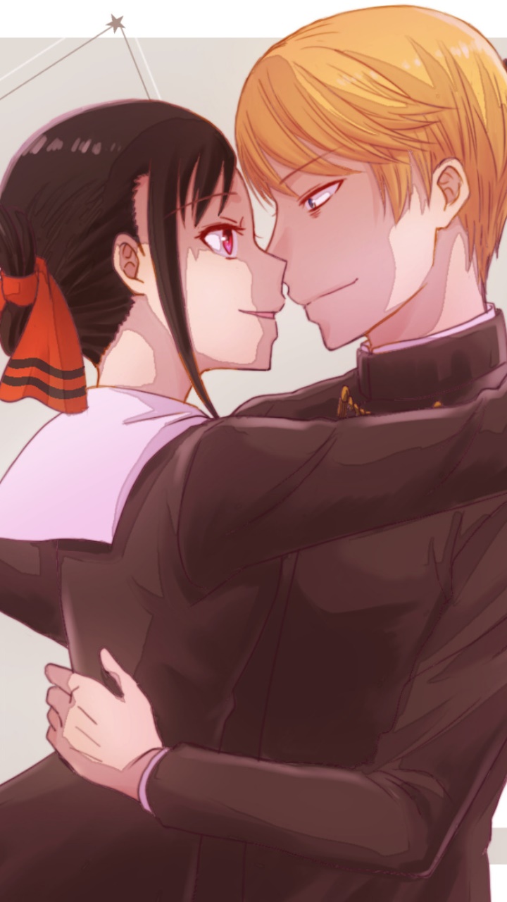 Anime Kaguya-sama: Love is War, Black Hair, Kaguya Shinomiya, Red Eyes