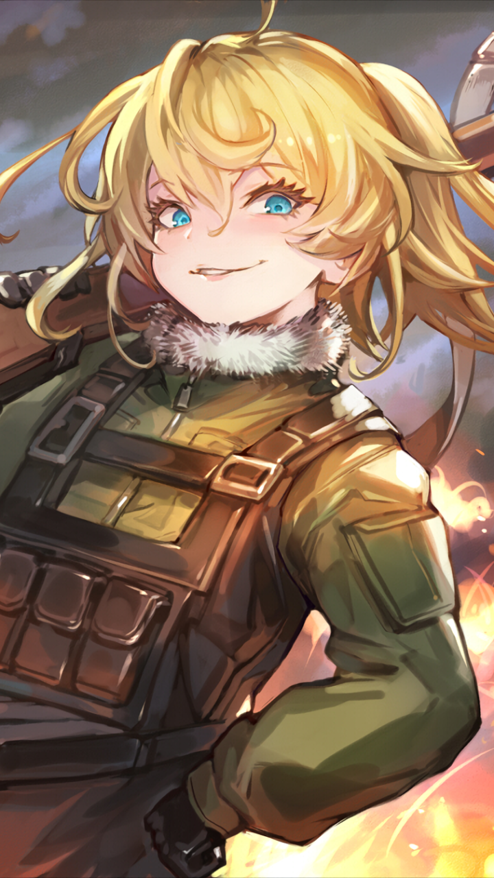 Anime Youjo Senki, Tanya Degurechaff, 720x1280, Phone HD Wallpaper