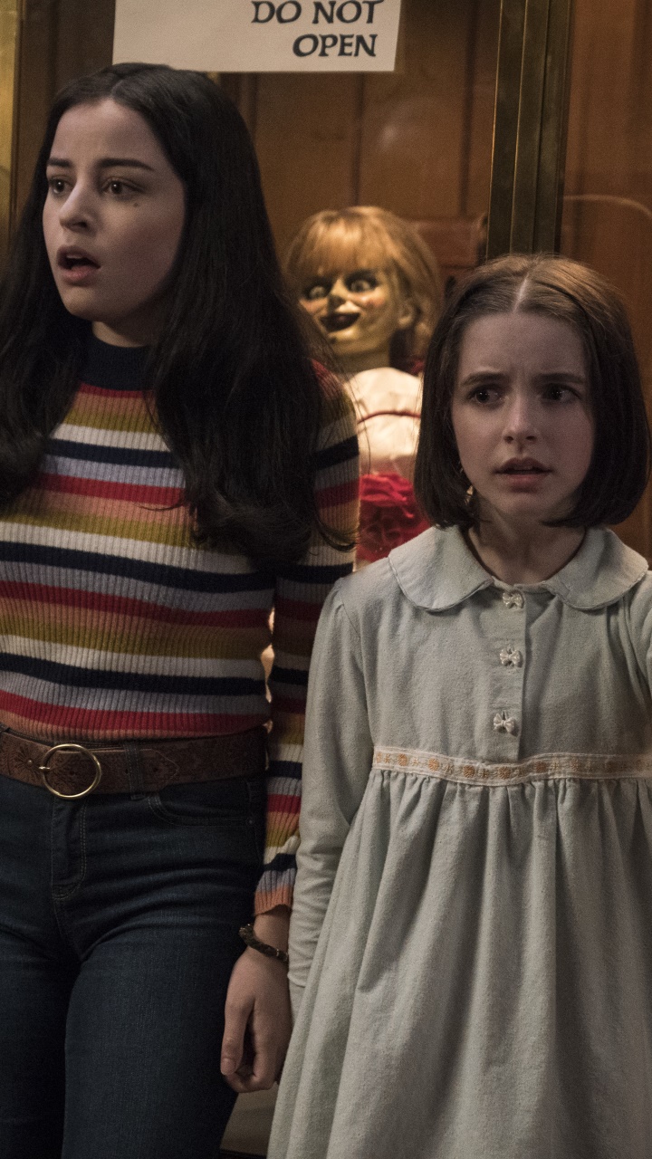 Movie Annabelle Comes Home, Katie Sarife, Mckenna Grace, 720x1280, Phone HD Wallpaper