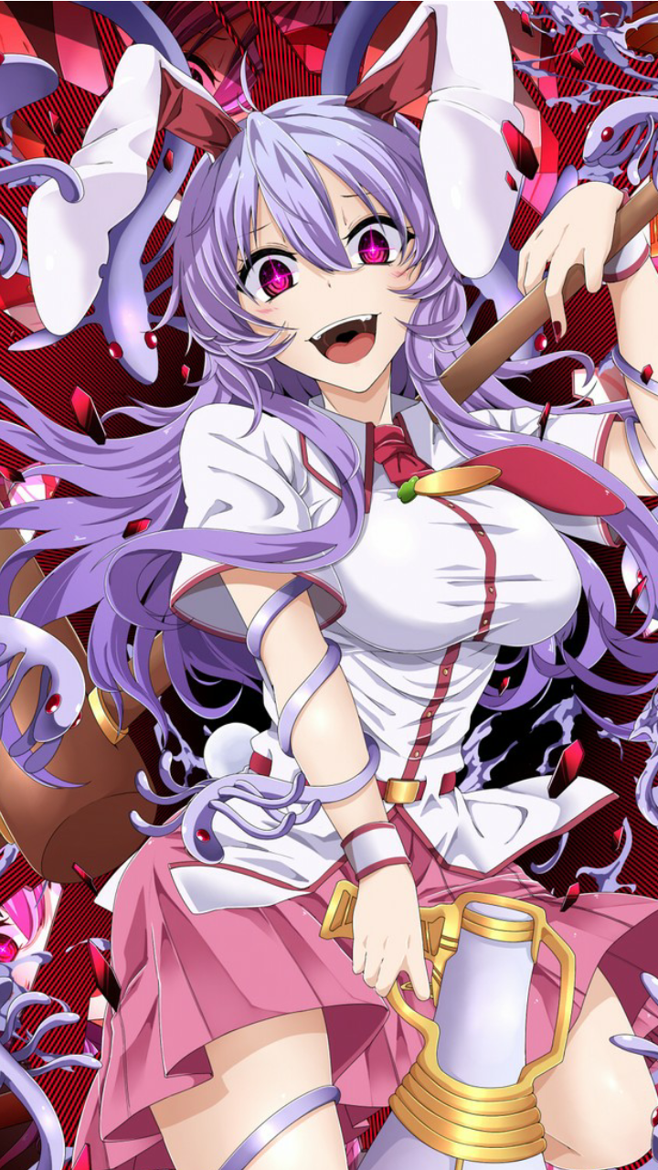 Anime Touhou, Reisen Udongein Inaba, 720x1280, Phone HD Wallpaper