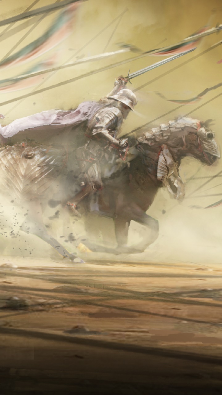 Fantasy Knight, Armor, Warrior, Horse, 720x1280, Phone HD Wallpaper