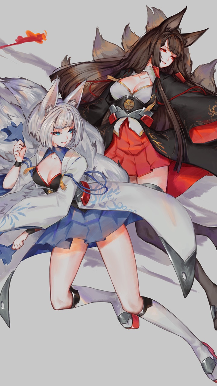 Anime Azur Lane, Kaga (Azur Lane), Akagi (Azur Lane), 720x1280, Phone HD Wallpaper