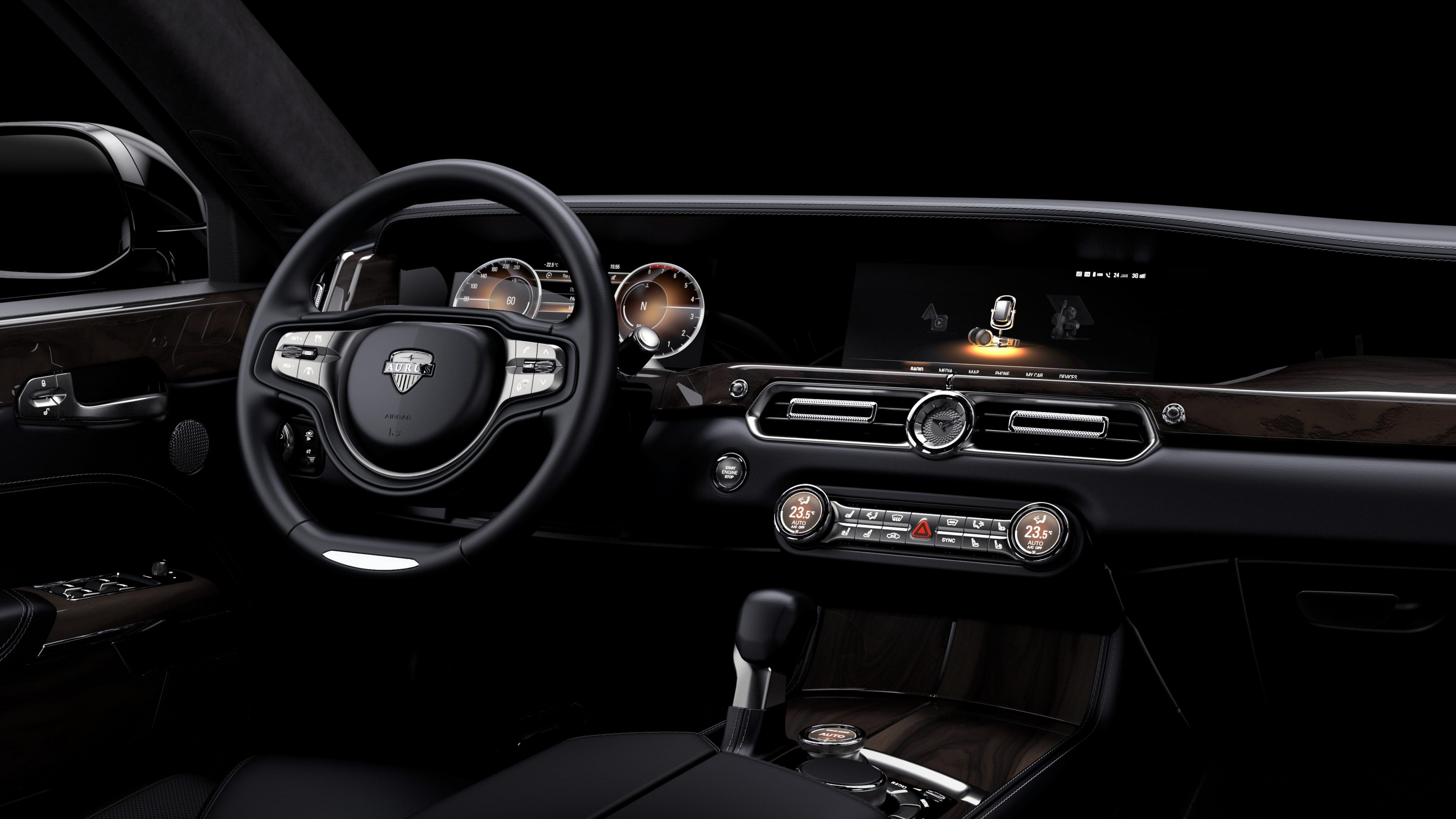 Aurus Senat, luxury cars, 2018 Cars, 4K, HD Wallpaper