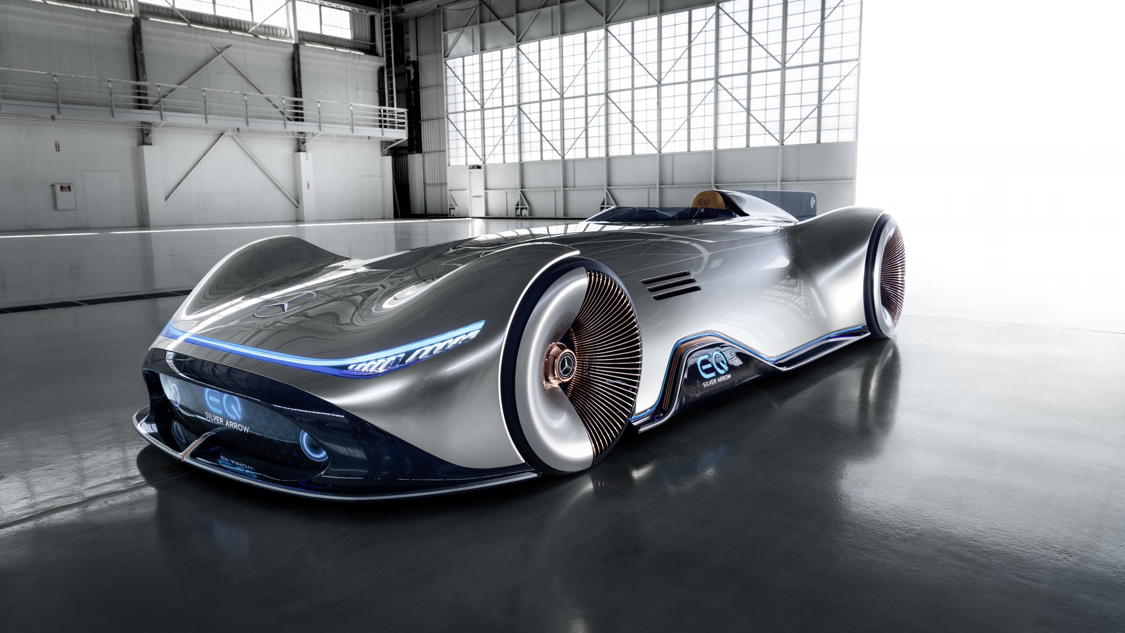 Mercedes-Benz Vision EQ Silver Arrow, electric cars, 2018 Cars, supercar, 4K, HD Wallpaper