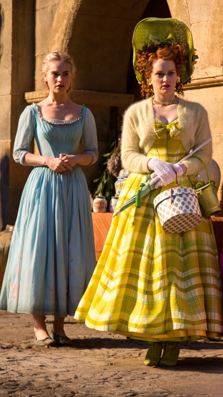 Movie Cinderella (2015), Lily James, 720x1280, Phone HD Wallpaper