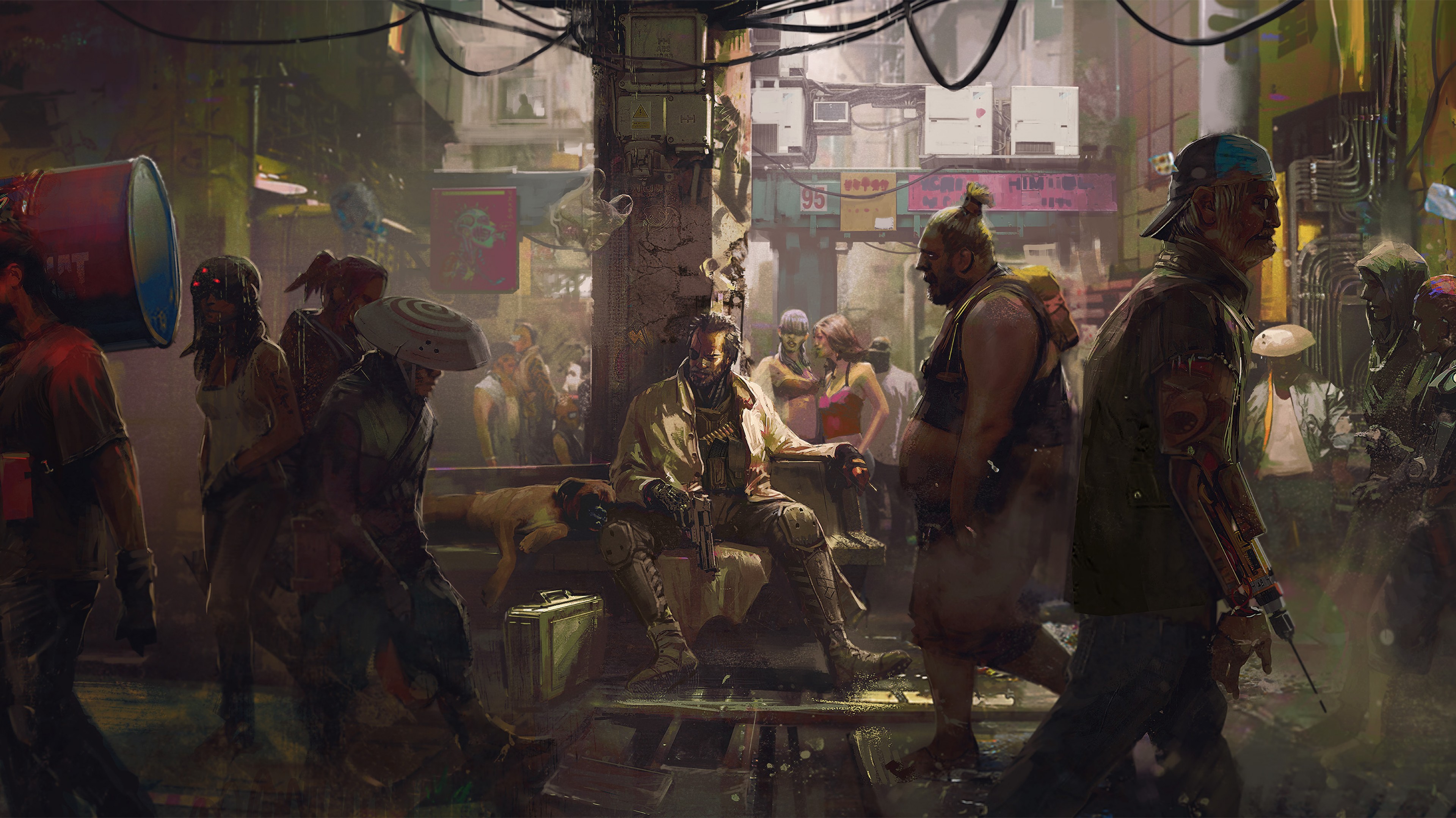 Cyberpunk 2077, Gamescom 2018, artwork, poster, 4K, HD Wallpaper