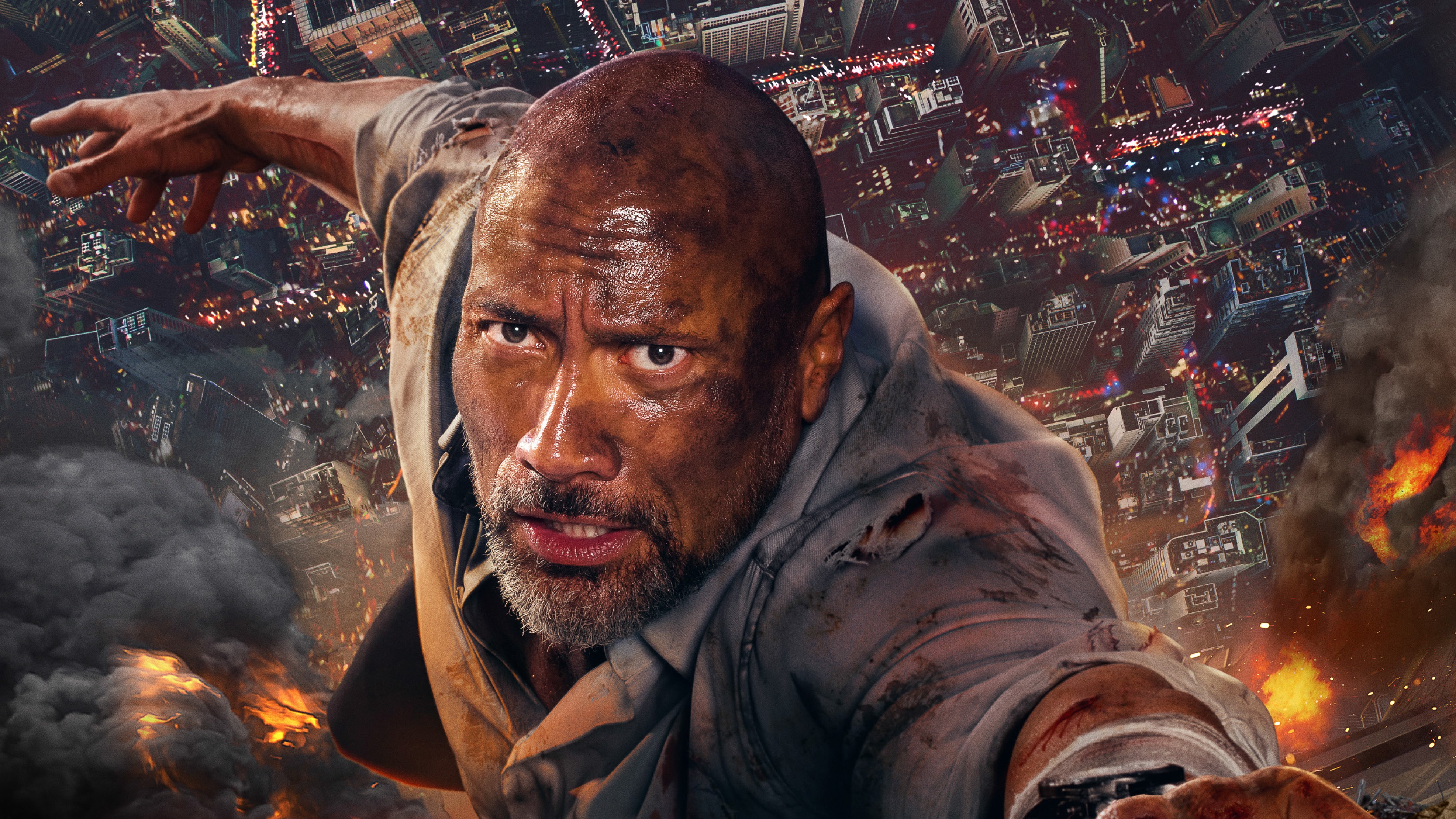 skyscraper movie, 2018 movies, movies, hd, dwayne johnson, 4k, HD Wallpaper