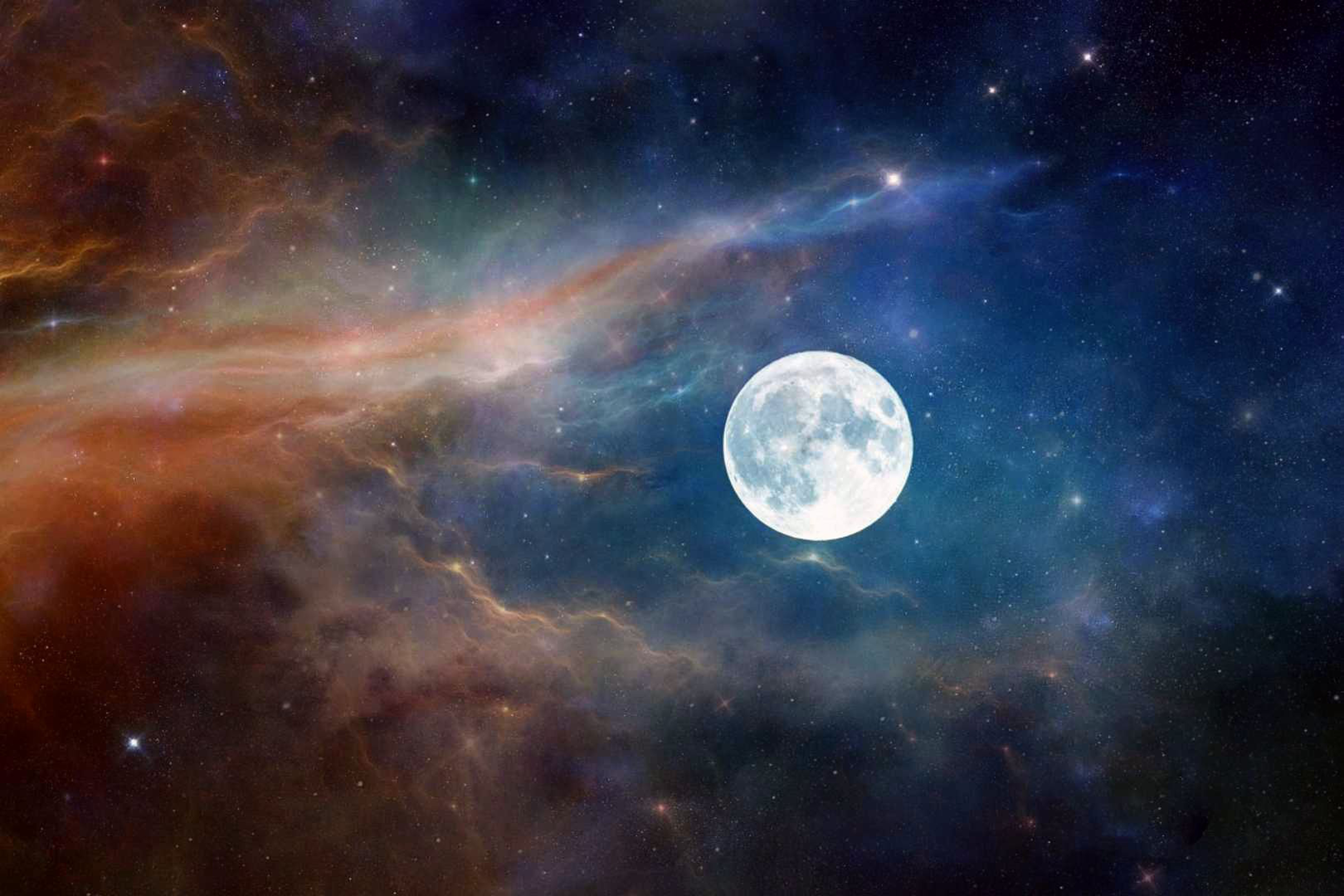moon, nature, clouds, space, hd, deviantart, HD Wallpaper