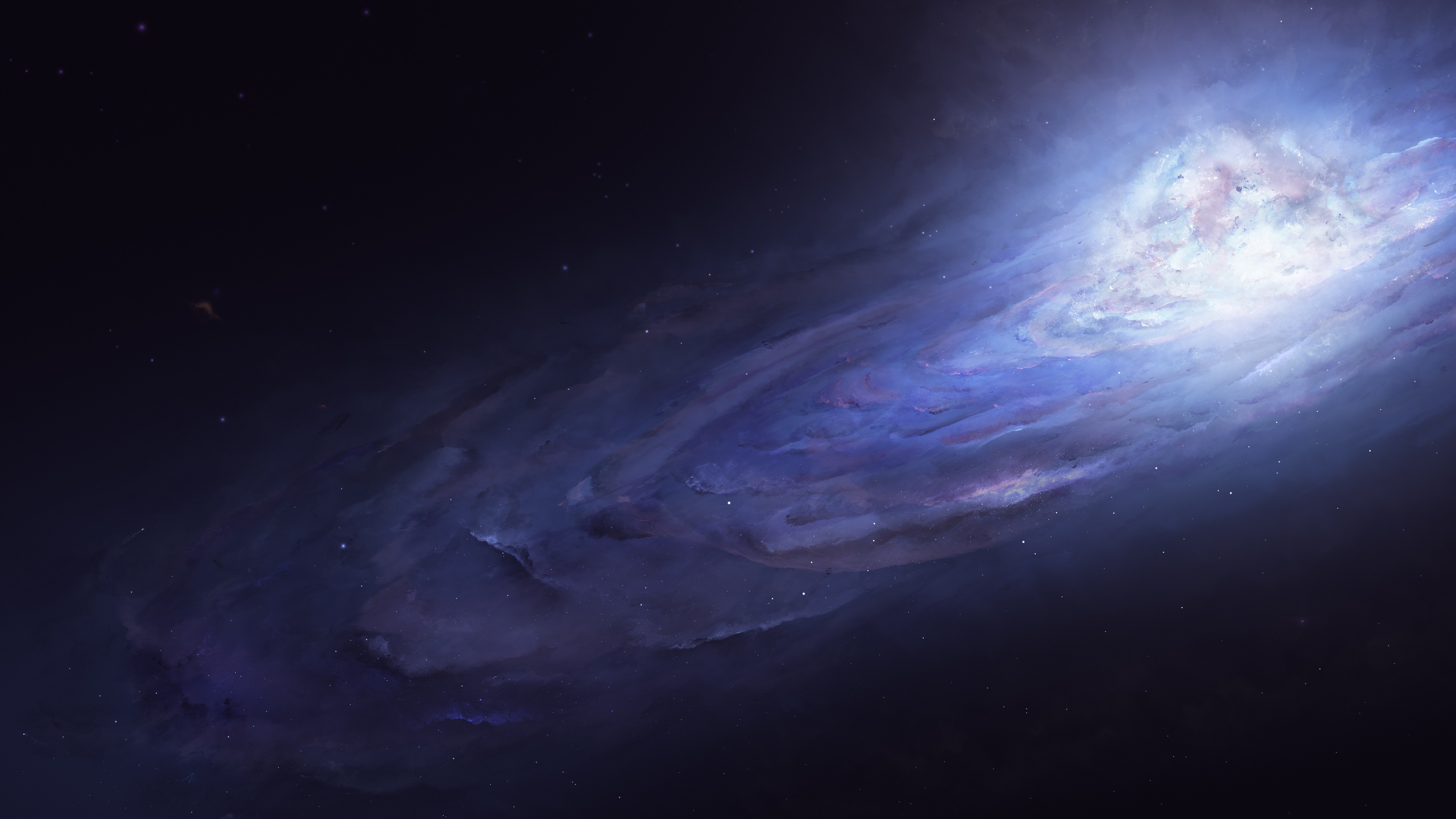 science fiction, nebula, digital universe, hd, 4k, HD Wallpaper