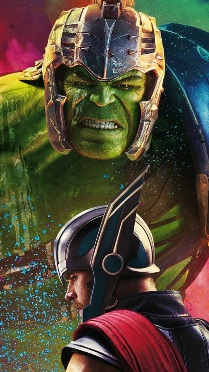 Movie Thor: Ragnarok, Thor, Hulk, 720x1280, Phone HD Wallpaper