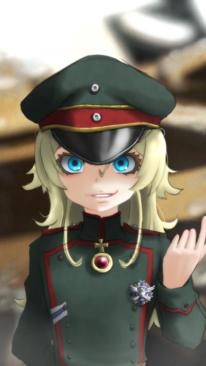 Anime Youjo Senki, Tanya Degurechaff, 720x1280, Phone HD Wallpaper