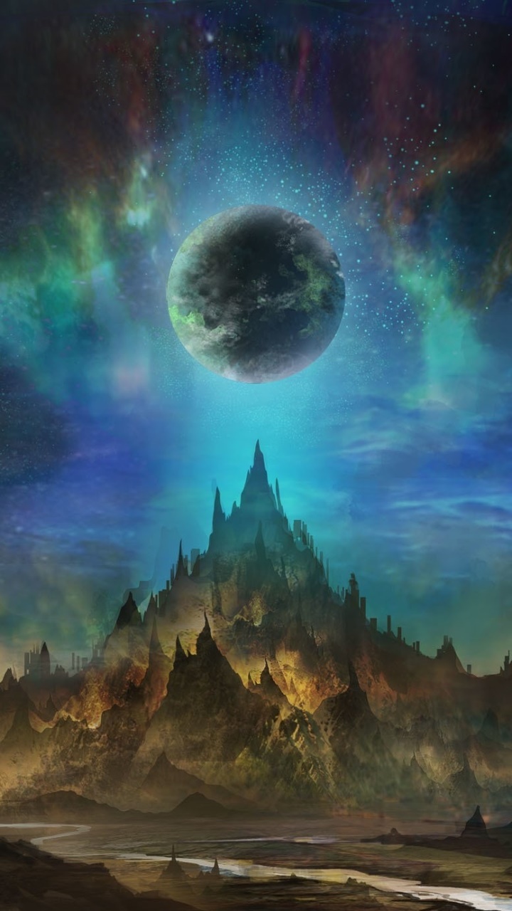 Fantasy Landscape, Sci Fi, Planet, 720x1280, Phone HD Wallpaper