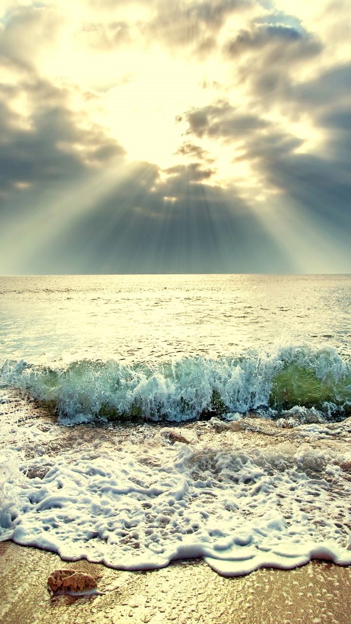Earth Ocean, Earth, Cloud, Sea, Wave, 720x1280, Phone HD Wallpaper