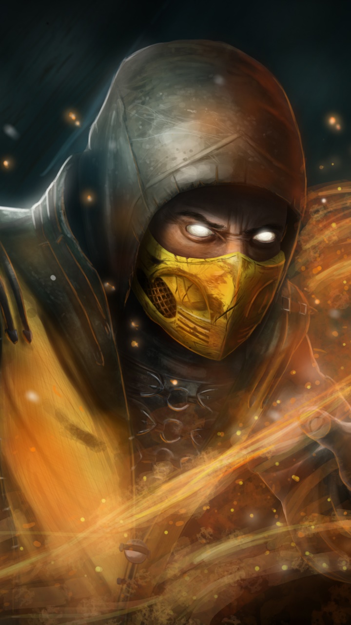 Video Game Mortal Kombat, Scorpion (Mortal Kombat), 720x1280, Phone HD Wallpaper