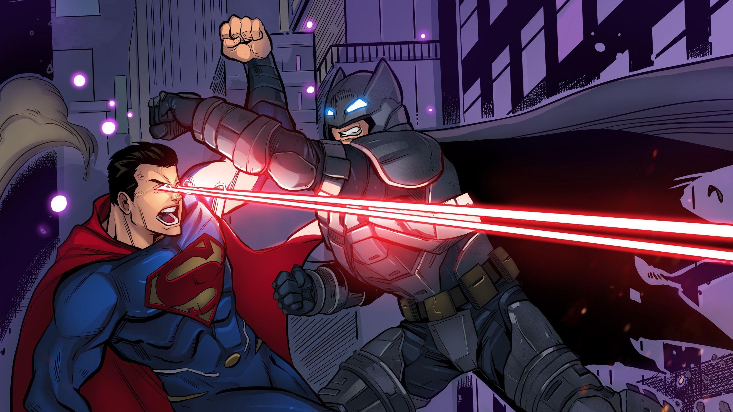 superman, batman, hd, artwork, artist, deviantart, superheroes, HD Wallpaper