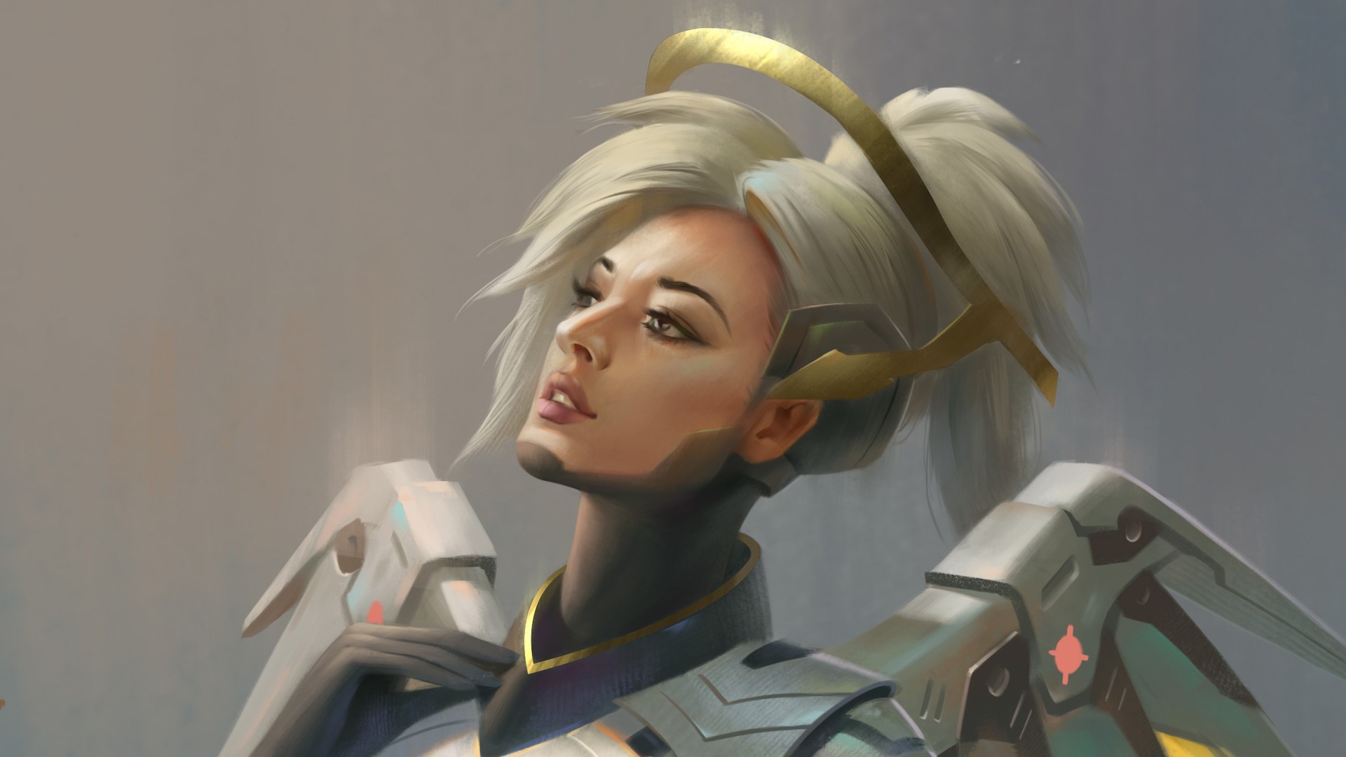 mercy overwatch, overwatch, games, hd, artist, artwork, digital art, angel, HD Wallpaper