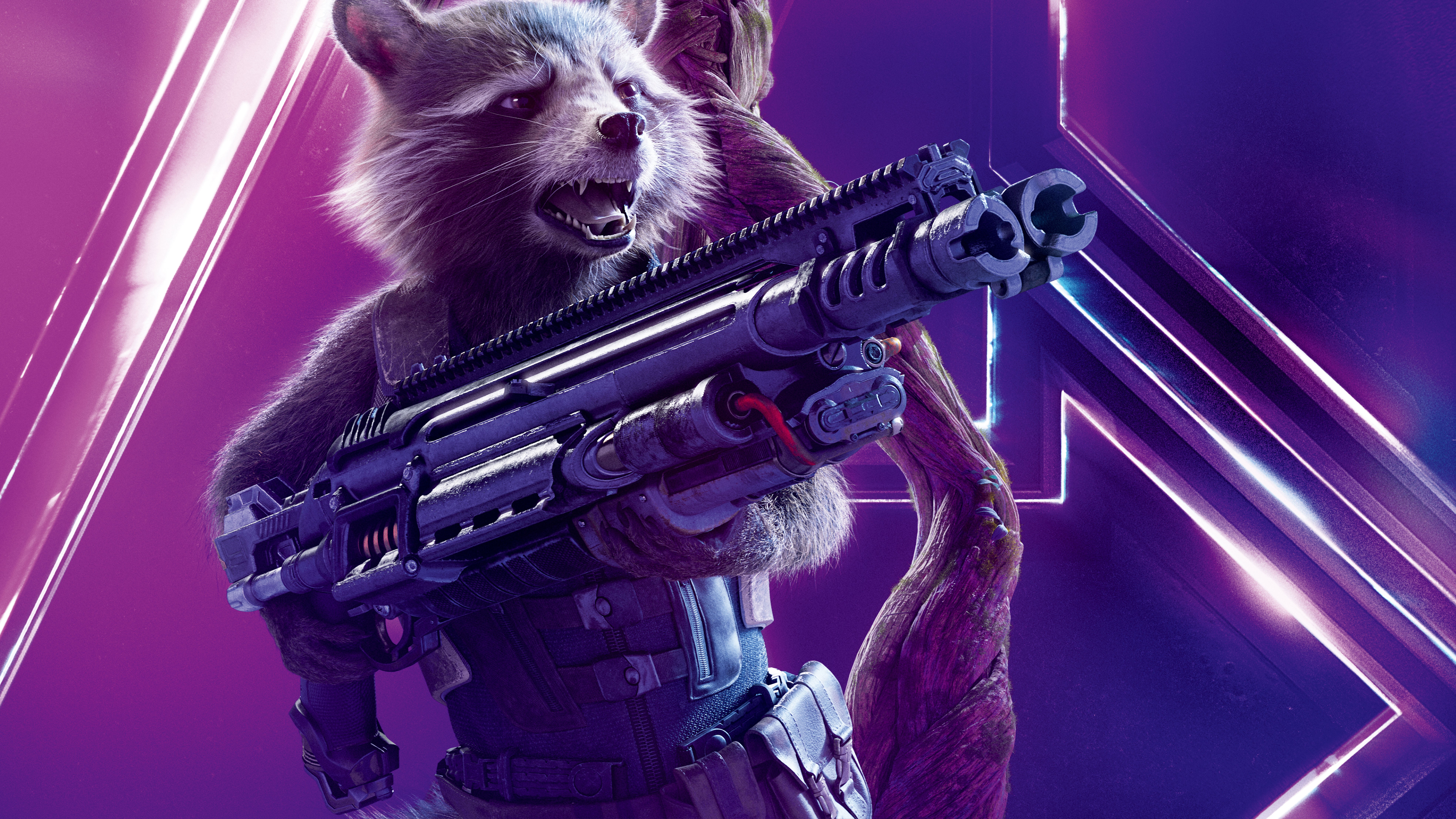 rocket raccoon, avengers infinity war, 8k, 2018 movies, movies, hd, 4k, 5k, poster, HD Wallpaper