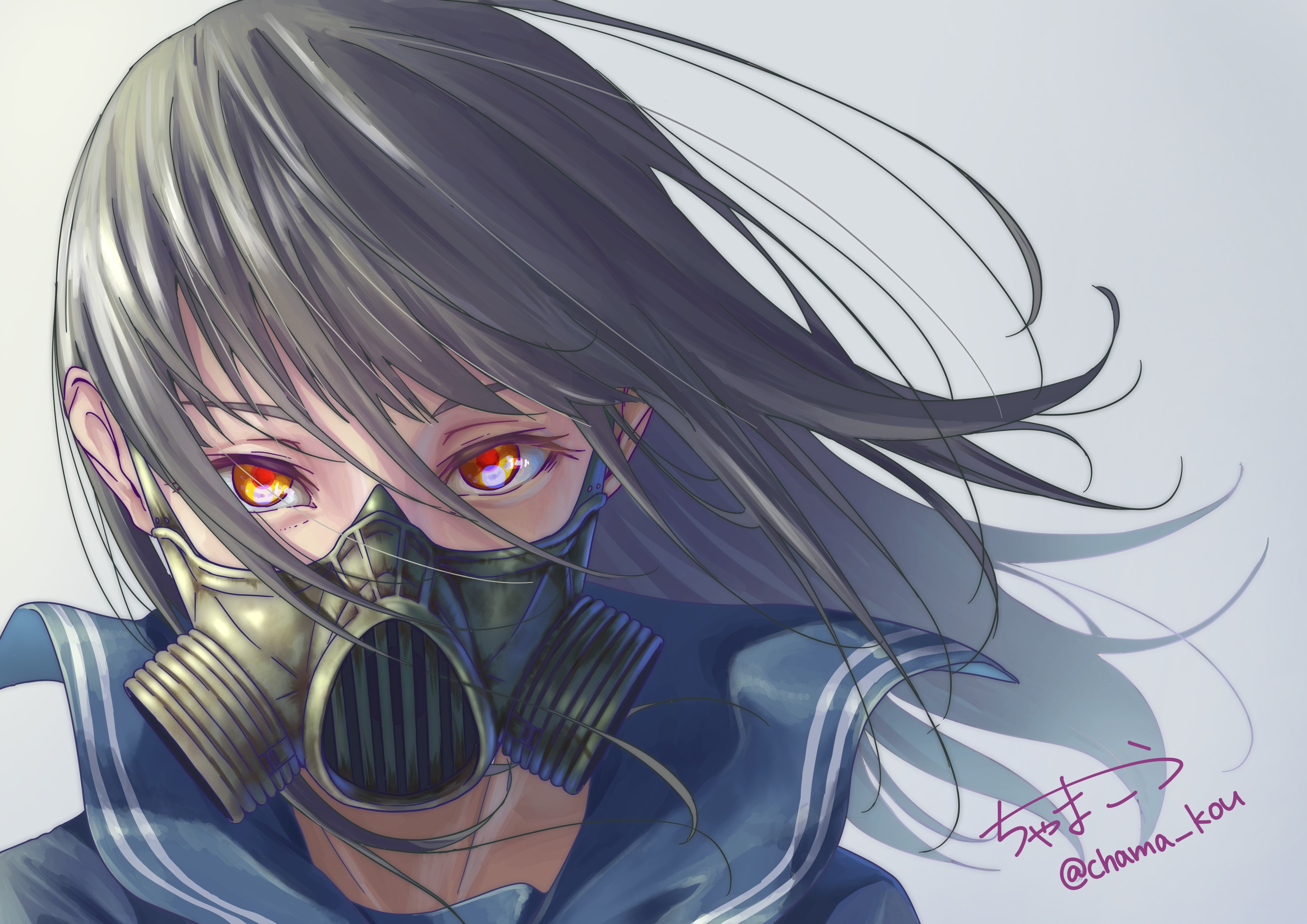 anime girl, anime, artist, artwork, digital art, hd, 4k, HD Wallpaper
