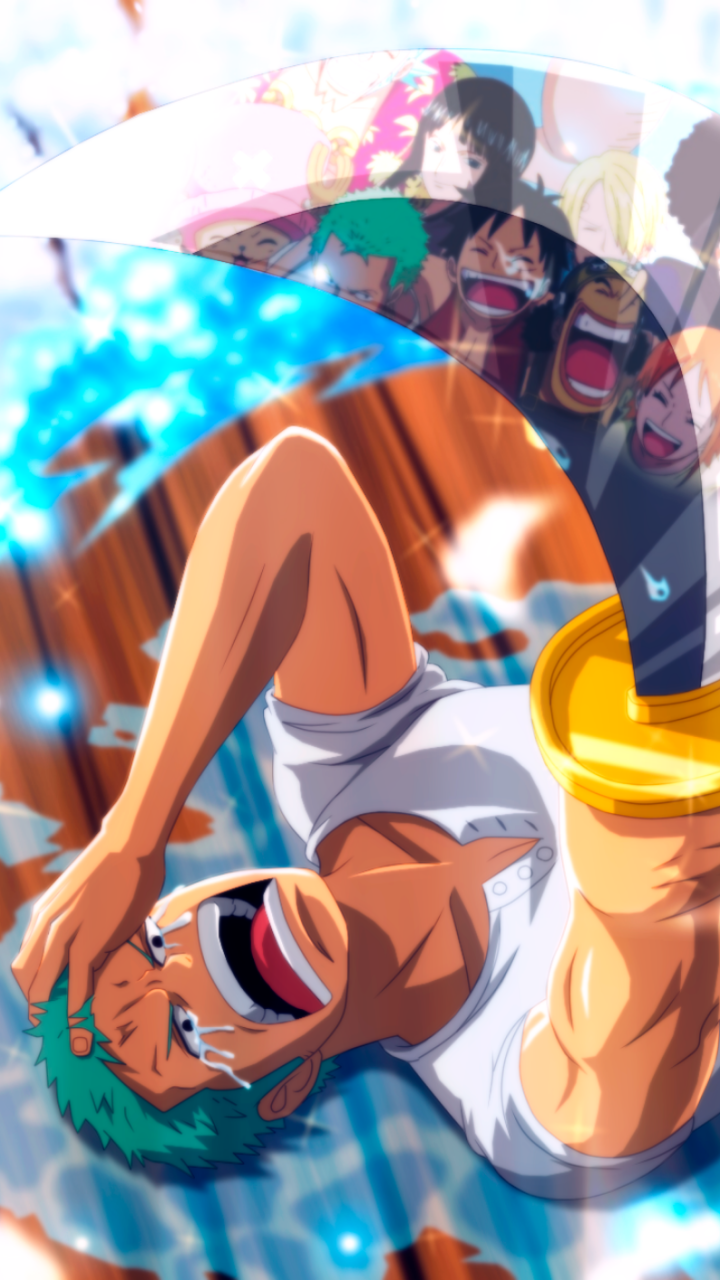 Anime One Piece, Monkey D. Luffy, Roronoa Zoro, Nico Robin, Brook (One Piece), Nami (One Piece), 720x1280, Phone HD Wallpaper