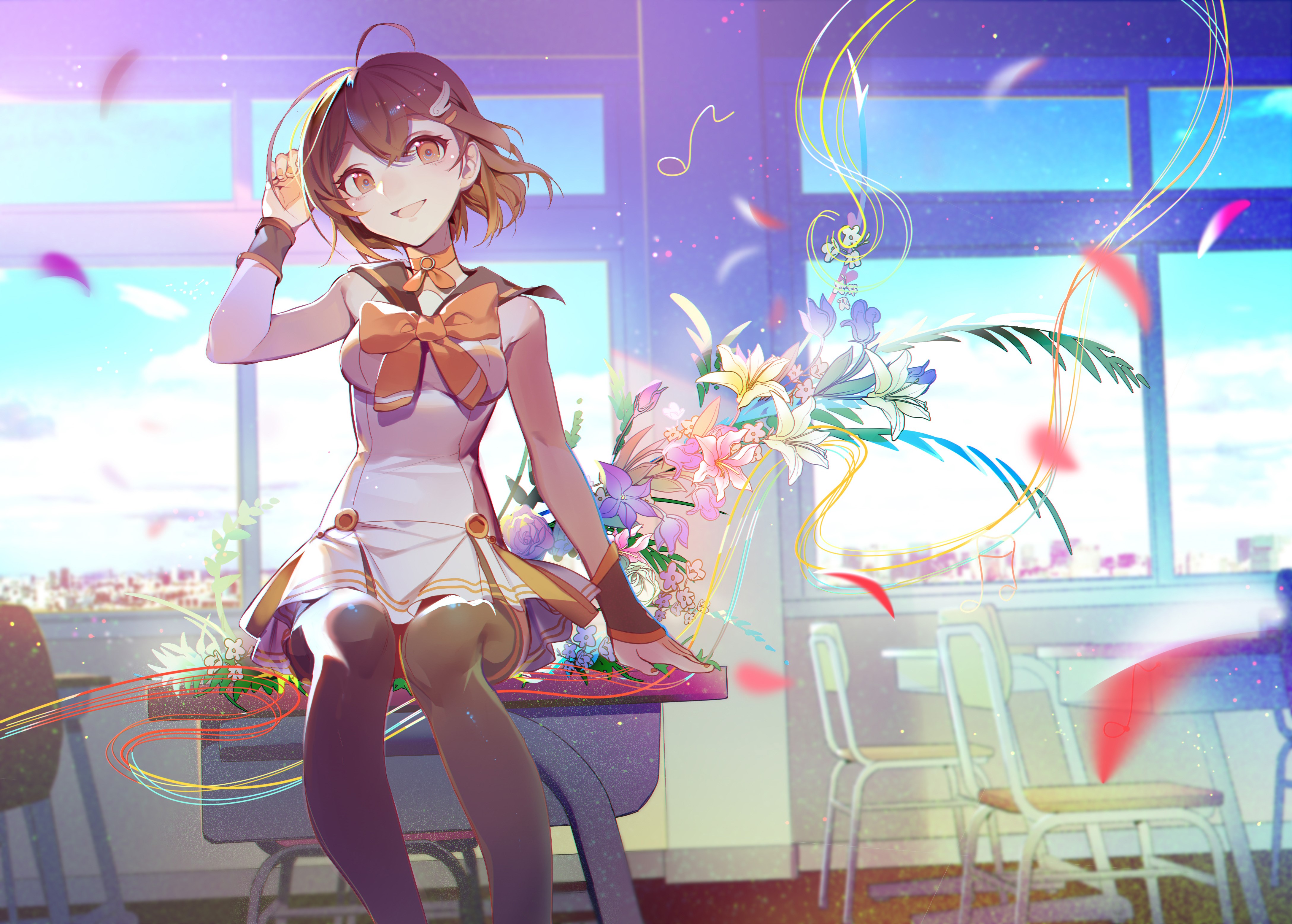 anime girl, anime, hd, artist, artwork, digital art, 4k, HD Wallpaper