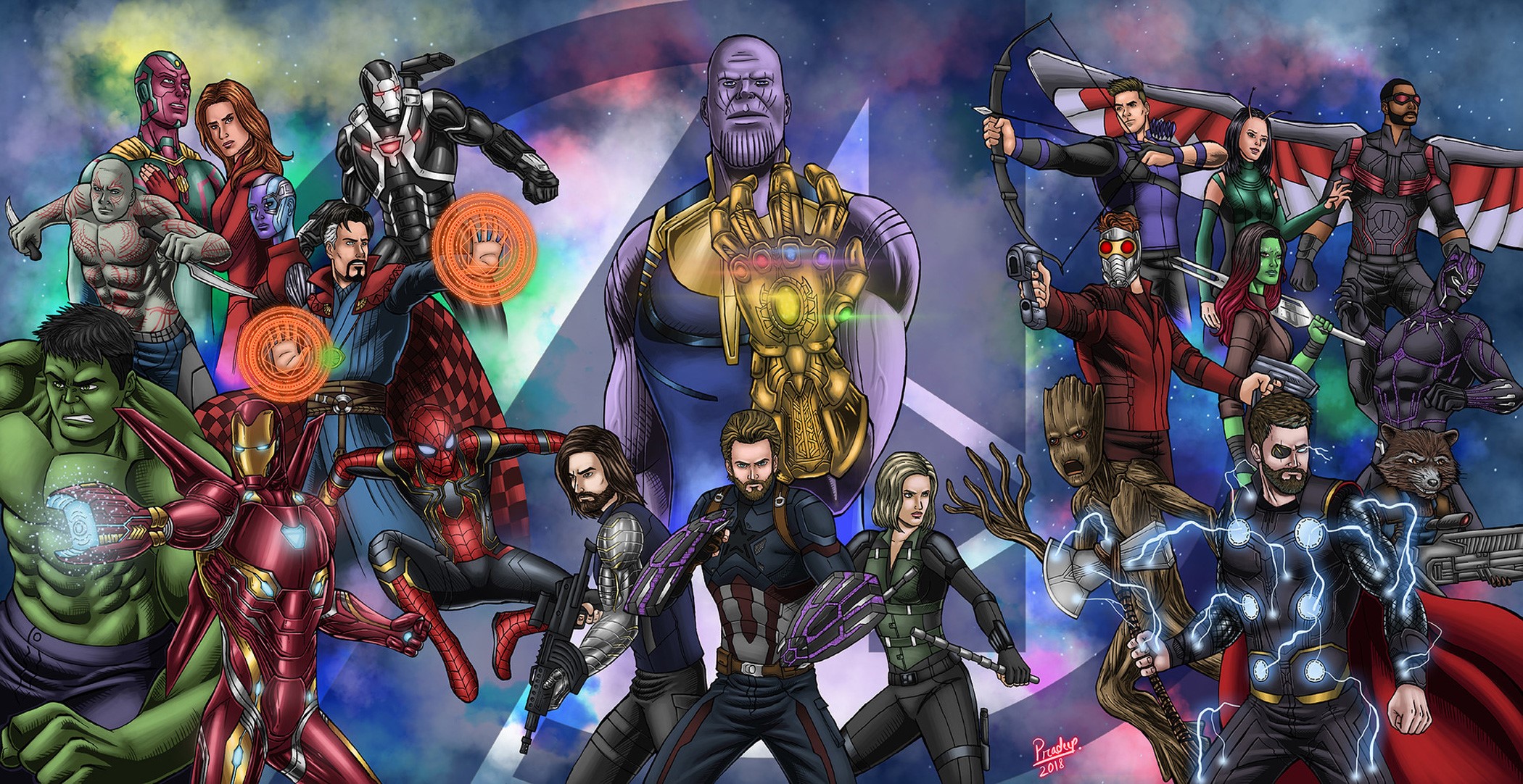 avengers infinity war, artwork, artist, deviantart, hd, movies, 2018 movies, HD Wallpaper