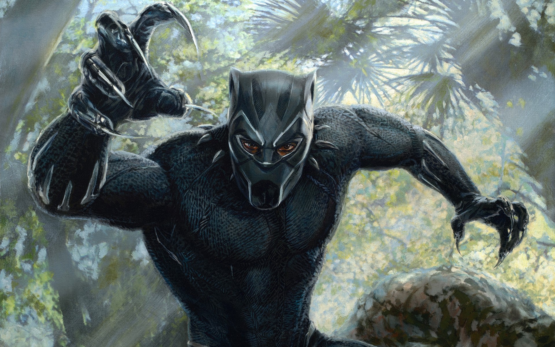 black panther, 2018 movies, movies, superheroes, hd, artwork, HD Wallpaper