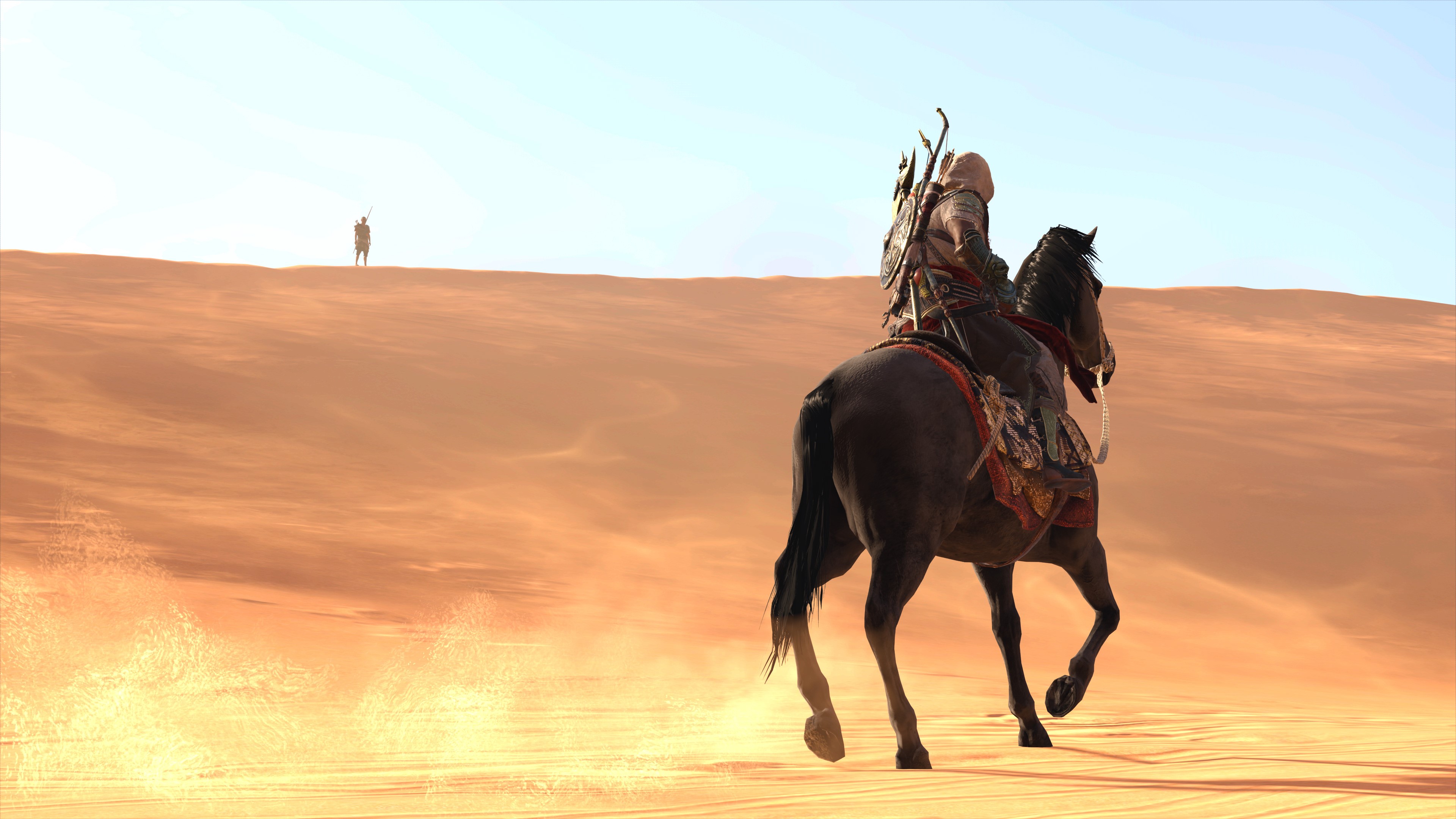 assassins creed origins, games, horse, hd, 4k, sand, HD Wallpaper