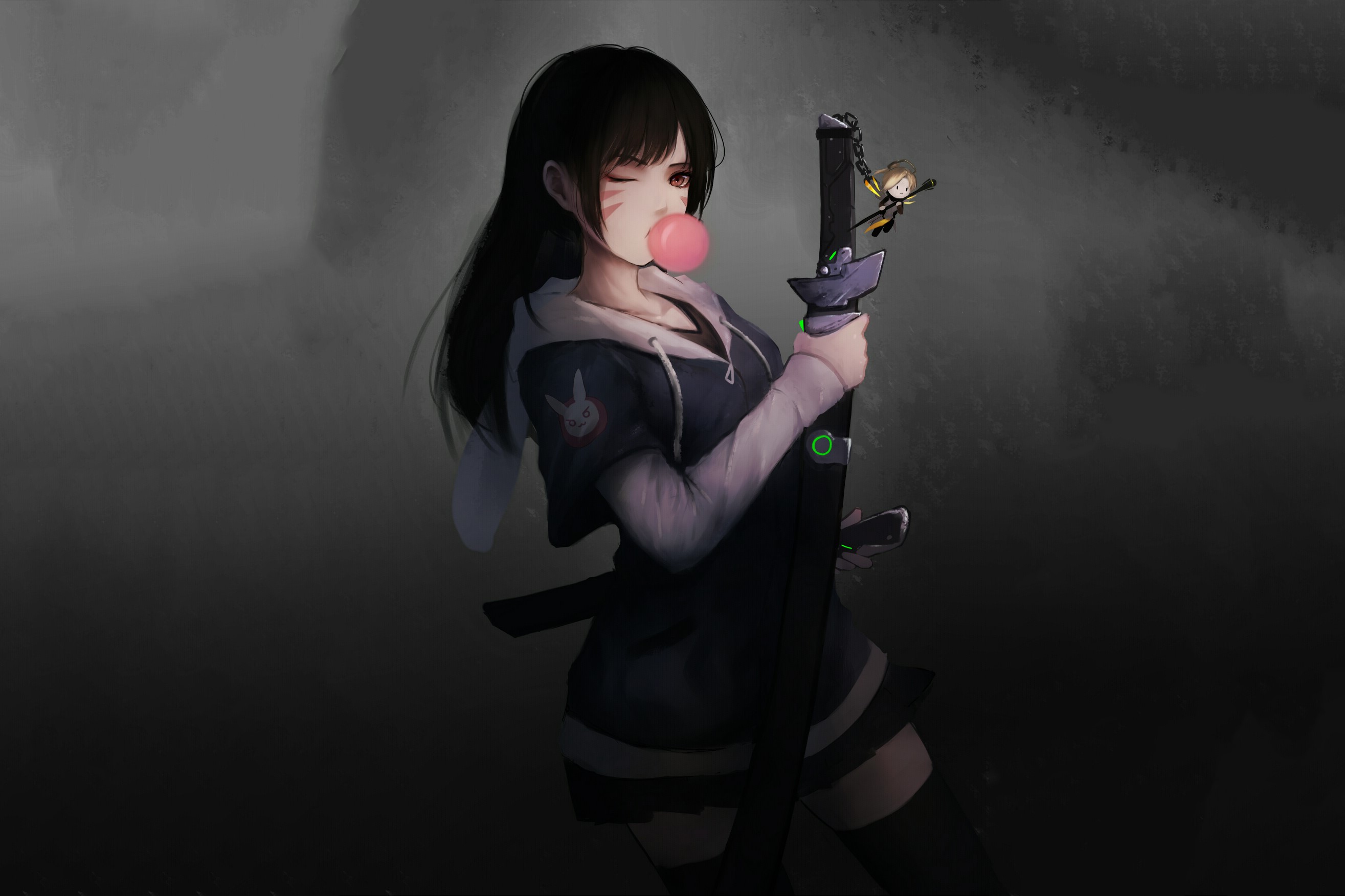 dva overwatch, overwatch, games, hd, artwork, artist, digital art, HD Wallpaper