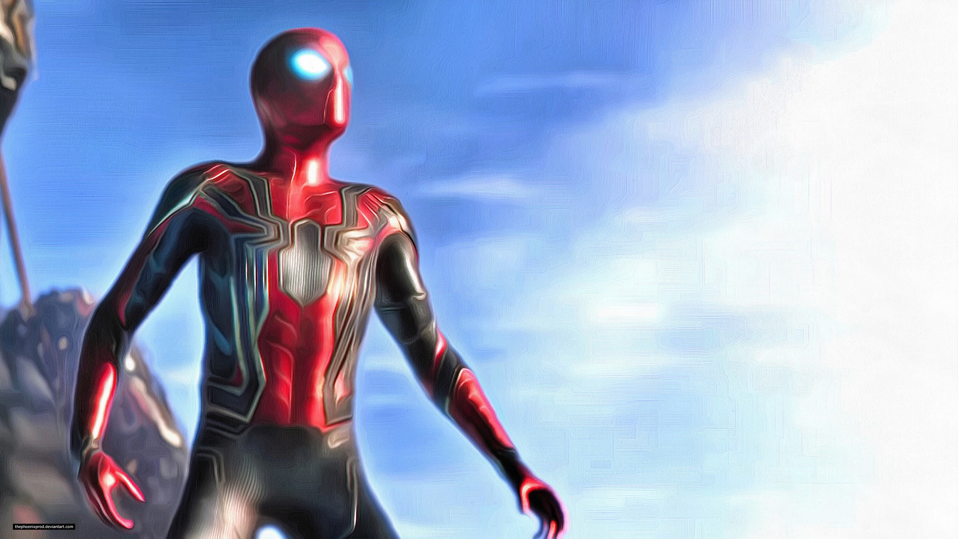 spiderman, avengers infinity war, infinity war, 2018 movies, 4k, hd, artwork, artist, digital art, deviantart, HD Wallpaper