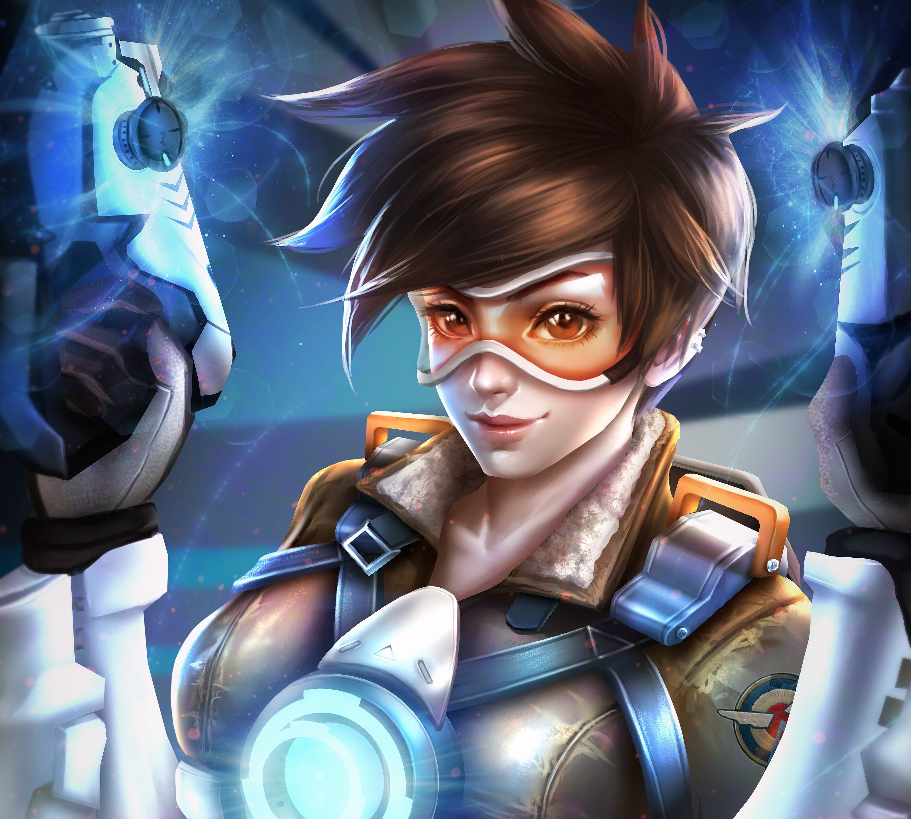 tracer overwatch, overwatch, games, xbox games, ps games, pc games, 2018 games, hd, artwork, artist, digital art, HD Wallpaper