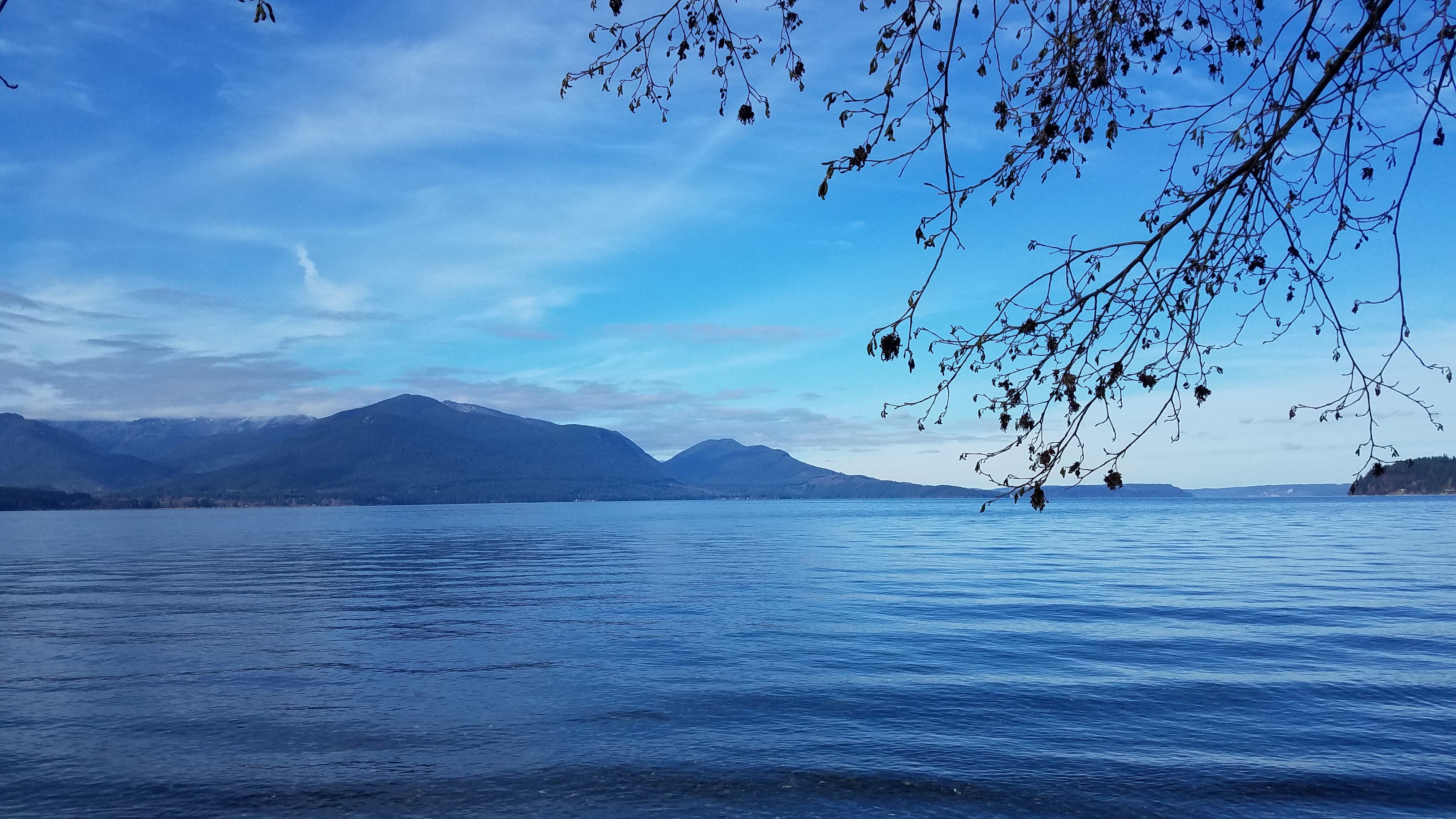 sky, nature, hd, 4k, lake, HD Wallpaper
