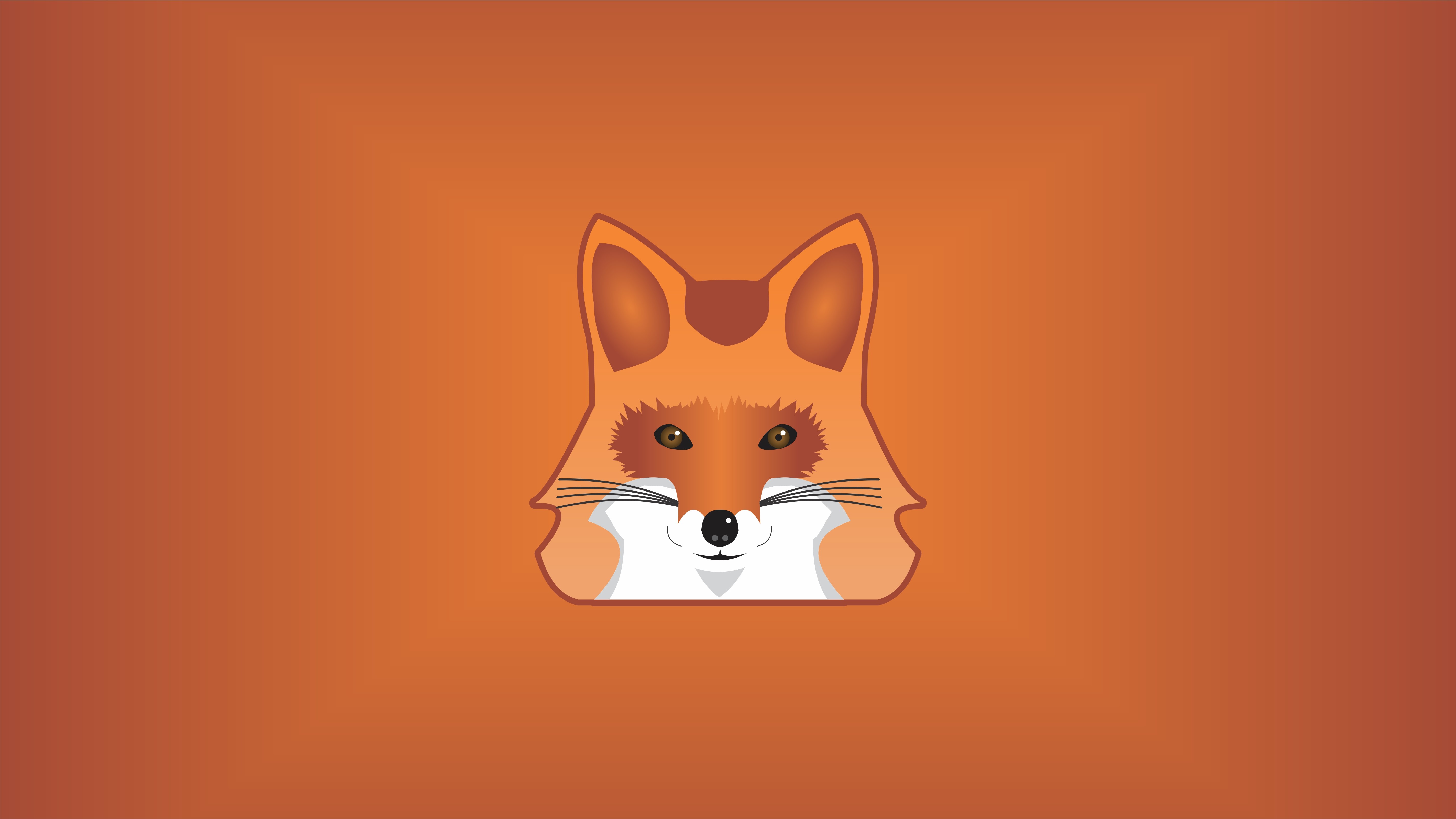 fox, minimalism, minimalist, artist, artwork, digital art, hd, 4k, 5k, HD Wallpaper