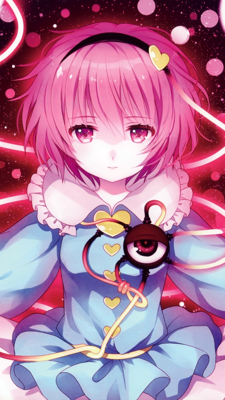 Anime Touhou, Satori Komeiji, 720x1280, Phone HD Wallpaper