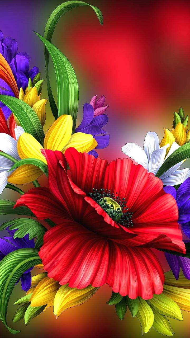 Earth Flower, Colorful, Earth, 720x1280, Phone HD Wallpaper
