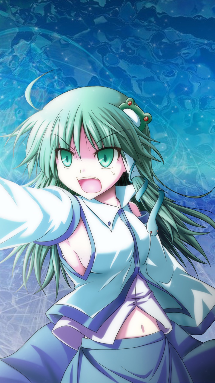 Anime Touhou, Sanae Kochiya, 720x1280, Phone HD Wallpaper