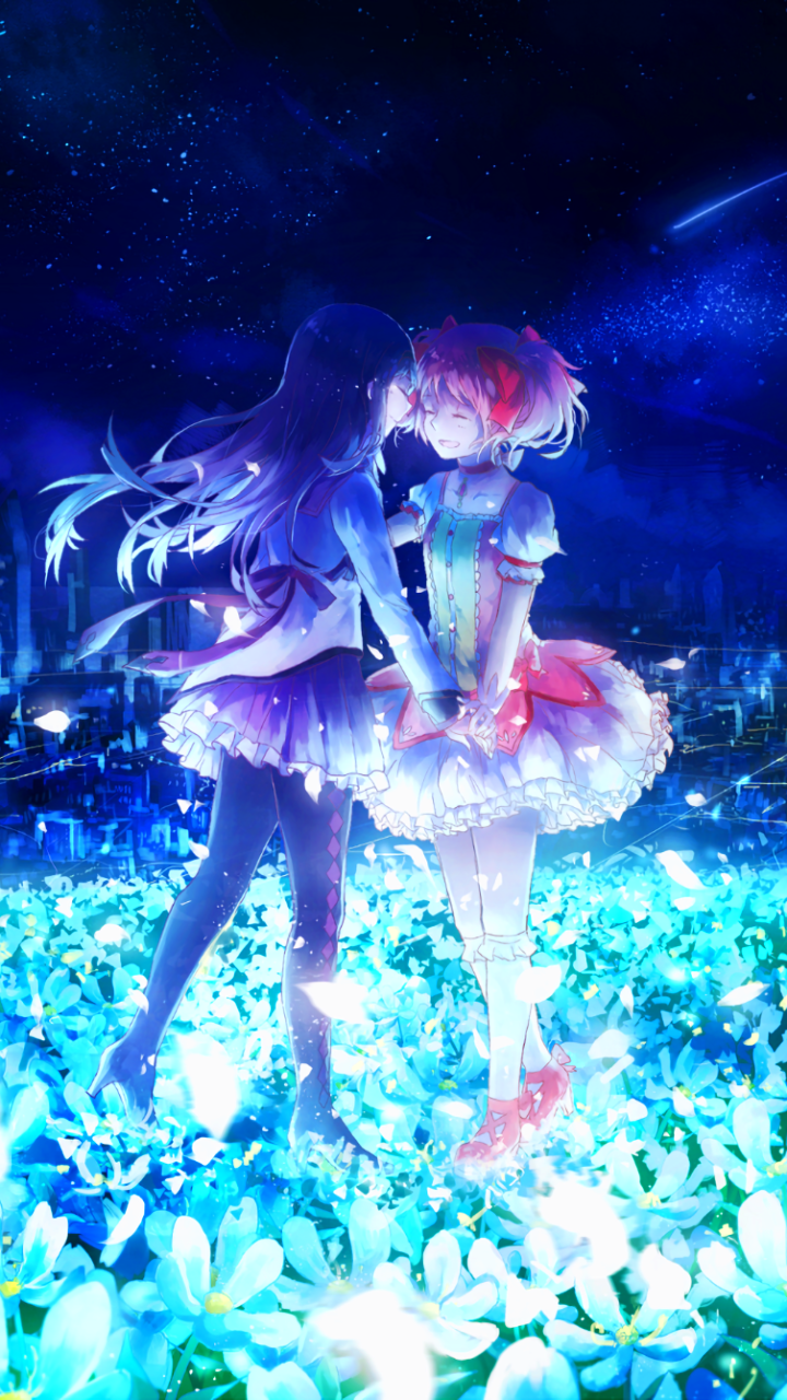 Anime Puella Magi Madoka Magica, Madoka Kaname, Homura Akemi, 720x1280, Phone HD Wallpaper