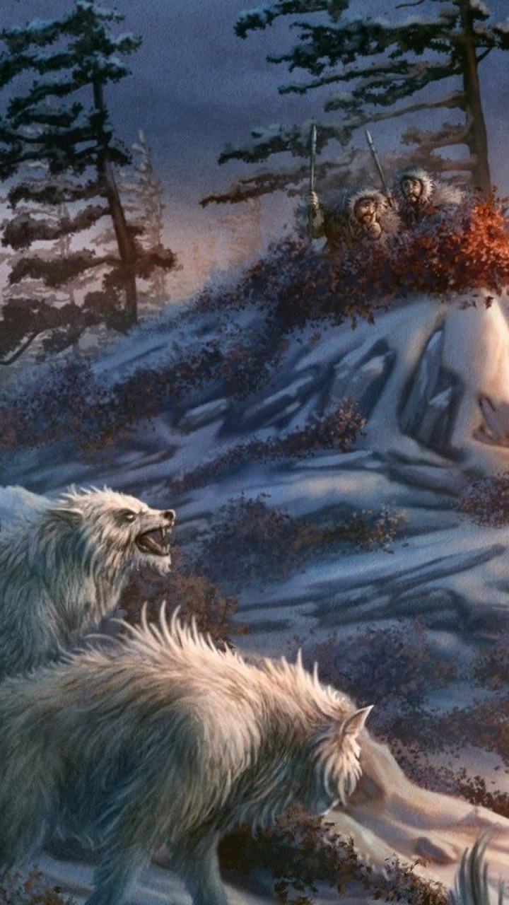 Fantasy Wolf, 720x1280, Phone HD Wallpaper